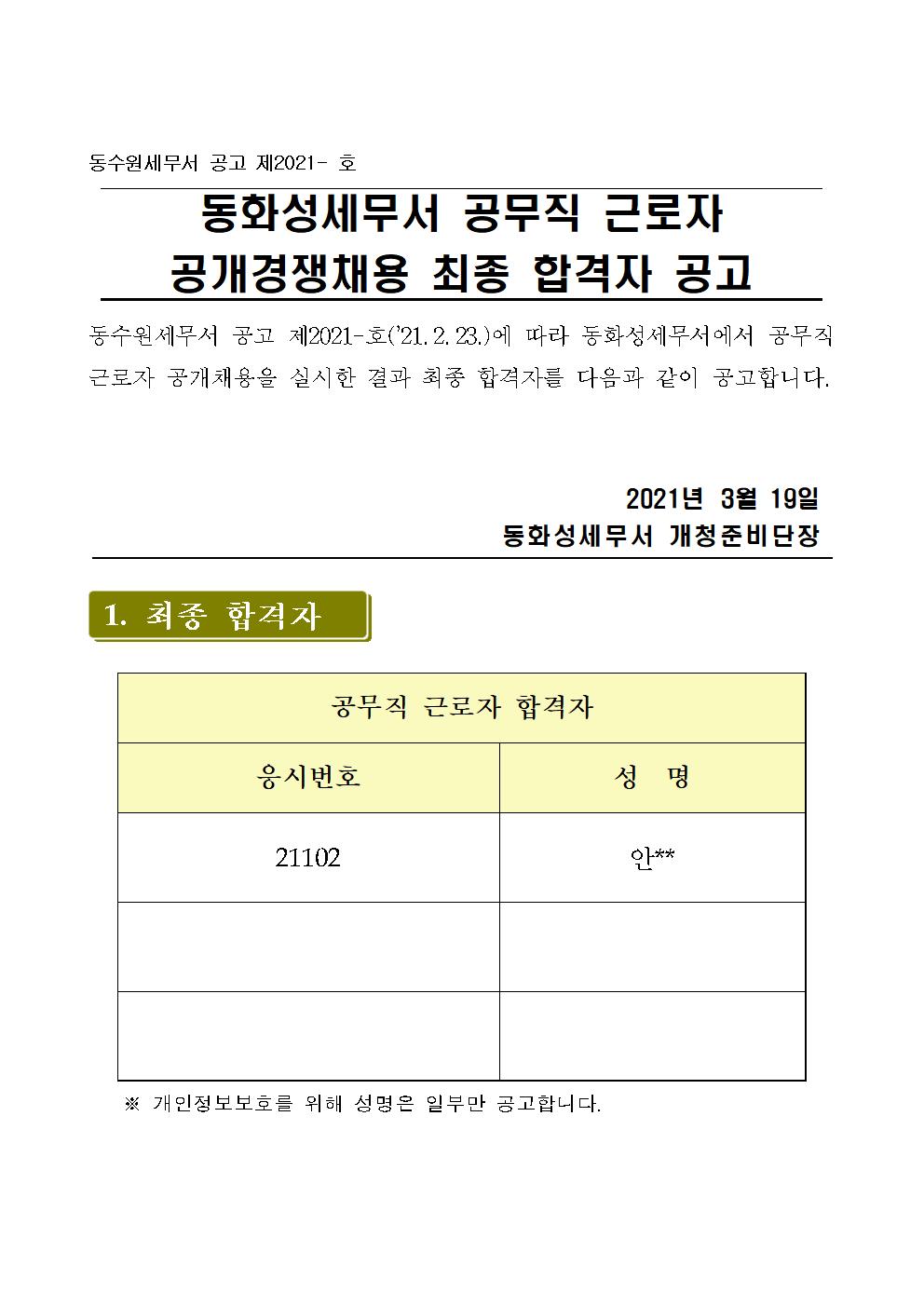 동화성세무서 공무직 근로자 최종합격자 공고문001.jpg