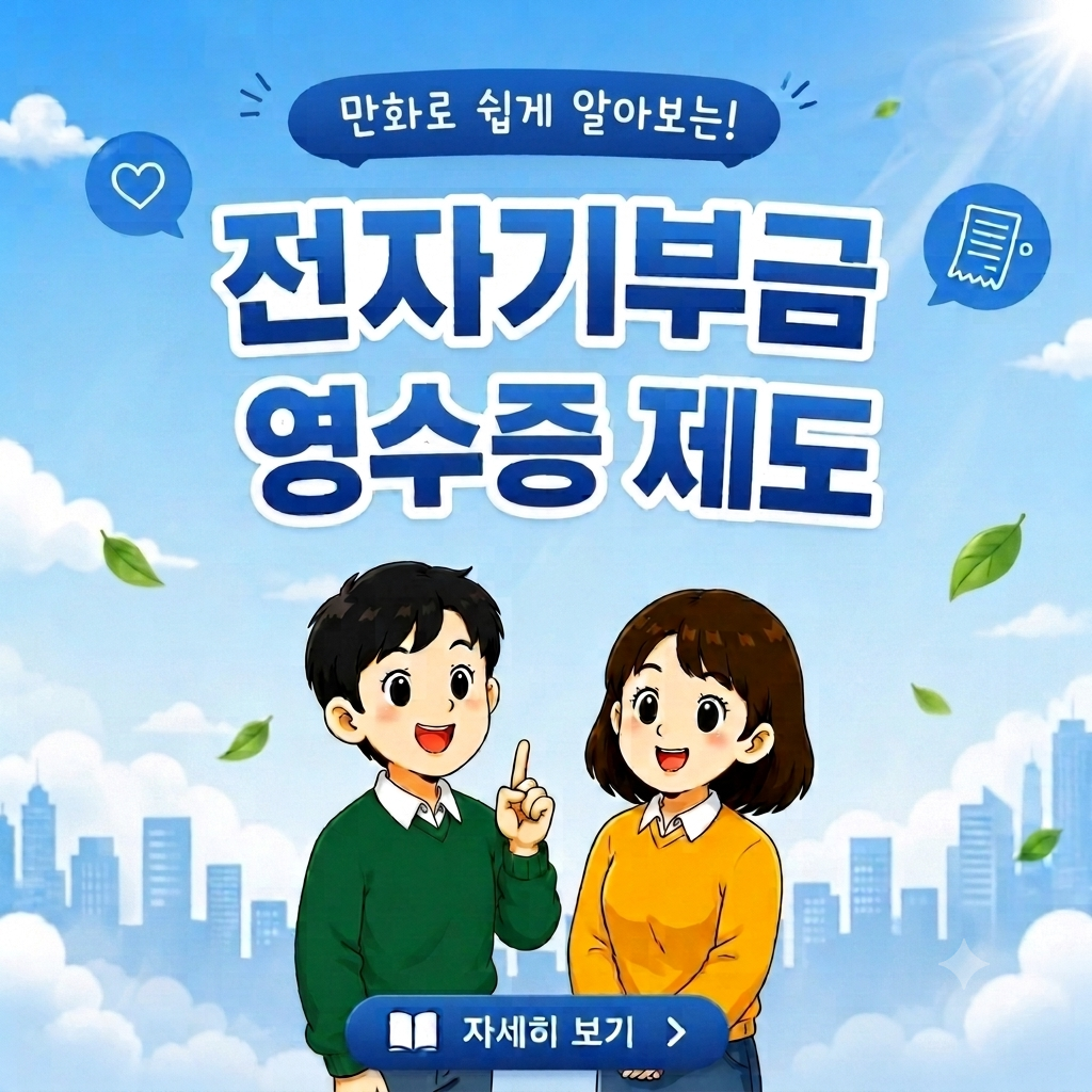 만화로 쉽게 알아보는 전자기부금영수증 제도
